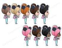 Weekend CUTE DOLLS For Icon Stickers Ladies Girls Lazy - PNG Product Image 4