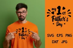 Fathers Day SVG, First Farthers Day, Dad SVG, Father Svg Product Image 1