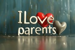 I Love Parents Background Wallpaper Product Image 1