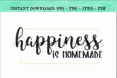 Happiness Is Homemade Farmhouse SVG Design Product Image 1