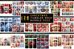 130 Christmas Designs Tumbler Wrap Sublimation Product Image 1