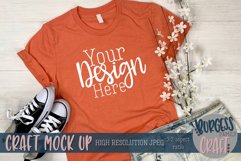 Spring orange shirt 3001 Craft mock up | High Res JPEG Product Image 1