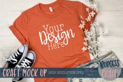 Spring orange shirt 3001 Craft mock up | High Res JPEG Product Image 1