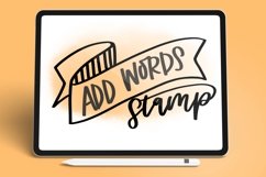 Banner Stamp Brush - Procreate Brush Product Image 1