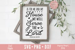 As For Me And My House We Will Serve The Lord SVG Product Image 2
