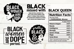 Black Women svg Woman Quotes Designs for T Shirts Tumblers Product Image 1