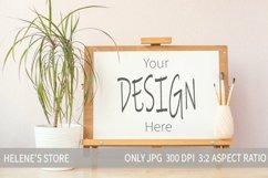 Easel mockup Bundle. Easel landscape frame mock up, jpg Product Image 7