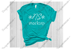 Bella Canvas 3001 Tshirt Mock-up KELLY HEATHER Product Image 1