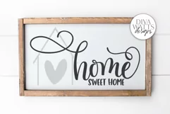 Home Sweet Home SVG | Farmhouse Sign | DXF and More Product Image 1