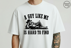 Bigfoot A Guy Like Me Is Hard To Find|Sasquatch Cowboy Dad Product Image 2