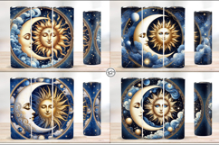 4 Celestial Tumbler Wrap. Day and Night 20 oz PNG Product Image 2