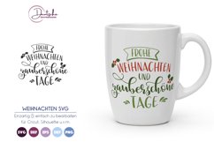 Frohe Weihnachten SVG | Merry Christmas - German Design Product Image 1