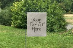 Burlap Yard Flag Mockup Bundle, Seasons, Garden Flag Mock-Up Product Image 13