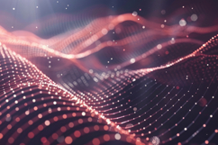 Colorful Dots and Lines on a Dark Background Wallpaper Product Image 1