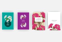 Hand drawn closeup natural Chrysanthemum flower artistic Product Image 1