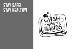 Wash UR Hands_Graphic ART_PNG &amp; JPEG file Product Image 2