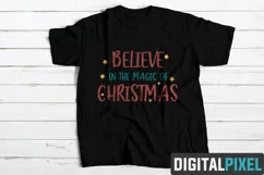 Believe In The Magic Of Christmas SVG PNG DXF Circut Cut Product Image 2