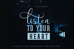 Shinyday & ROCKSTAR font duo - Free Font of The Week Product Image 10