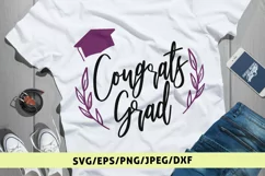 Congrats Grad - Graduation SVG EPS DXF PNG Cutting Files Product Image 1