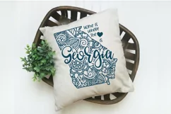 Georgia Mandala SVG File - Home is Where the Heart Is SVG Product Image 4