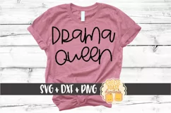 Drama Queen - Funny Daughter SVG PNG DXF Cut Files Product Image 1