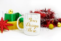 Christmas Mug mockup, Winter Coffee Mug Stock Photo 217 Product Image 1