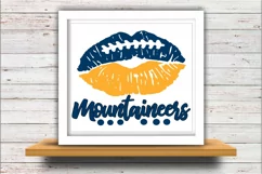 Football SVG DXF JPEG Silhouette Cameo Cricut Mountaineers Product Image 2