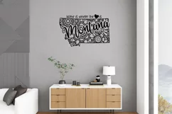 Montana Mandala SVG File - Home is Where the Heart Is SVG Product Image 3