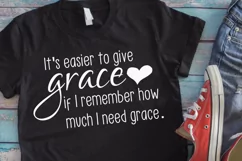 Give Grace svg, christian saying svg, God's grace svg, Faith Product Image 2