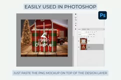 Canva Christmas tumbler mockup 
