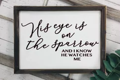 His eye is on the sparrow svg, christian svg Product Image 2