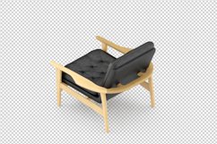 Isometric Arm Chair 3D isolated render Product Image 1