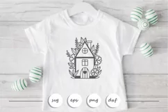 Floral Home SVG - Farmhouse SVG - Love SVG Product Image 1