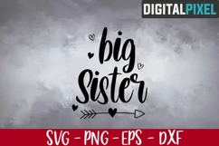 Big Sister Svg, New Sister Svg, Future Sister, Sister 2021 Product Image 1