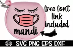 Mask Storage - Listing photo on Earbud Case -SVG PNG EPS DXF Product Image 2