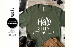 60th Birthday SVG, Birthday Shirt SVG, Friends Gift SVG Product Image 1