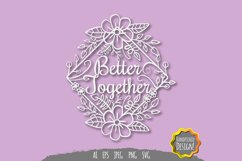 Better Together Papercut SVG Product Image 1
