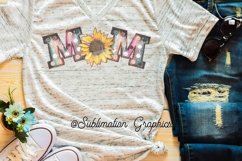 Serape Sunflower Marquee Mom Sublimation Digital Download Product Image 1