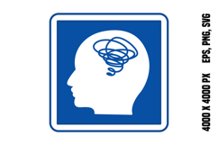 Blue Psychiatry Sign Product Image 1