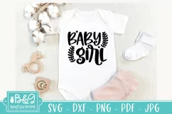 Cute Baby SVG - Baby Girl - Newborn SVG Product Image 3