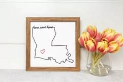 Louisiana Home Sweet Home SVG | State Pride SVG Product Image 4