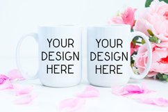 Mug Mockup Valentine&#039;s Day 15 Oz White Coffee Cup Mock up Product Image 1