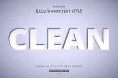 Paper Clean 3D Illustrator Text Style Effect Product Image 1
