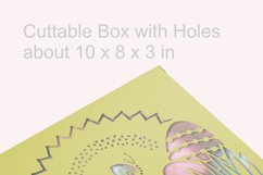 SVG Cuttable Rectangular Gift Box Easter Eggs n Rainbow Product Image 3