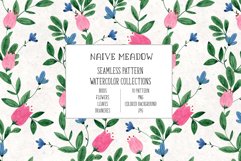 Naive Meadow. Watercolor patterns Product Image 3