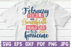 February Girls are Sunshine Mixed With A Little Hurricane Product Image 2