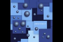 Overlapping square design vector background Product Image 2