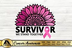 Breast Cancer SVG PNG EPS DXF Awareness SVG Pink Ribbon SVG Product Image 5