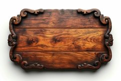 Vintage Wooden Nameplate Signboard Product Image 1