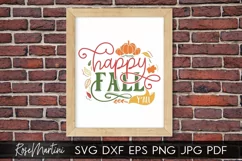 Happy Fall Y'All SVG PNG Fall SVG Autumn Pumpkin Spice SVG Product Image 8